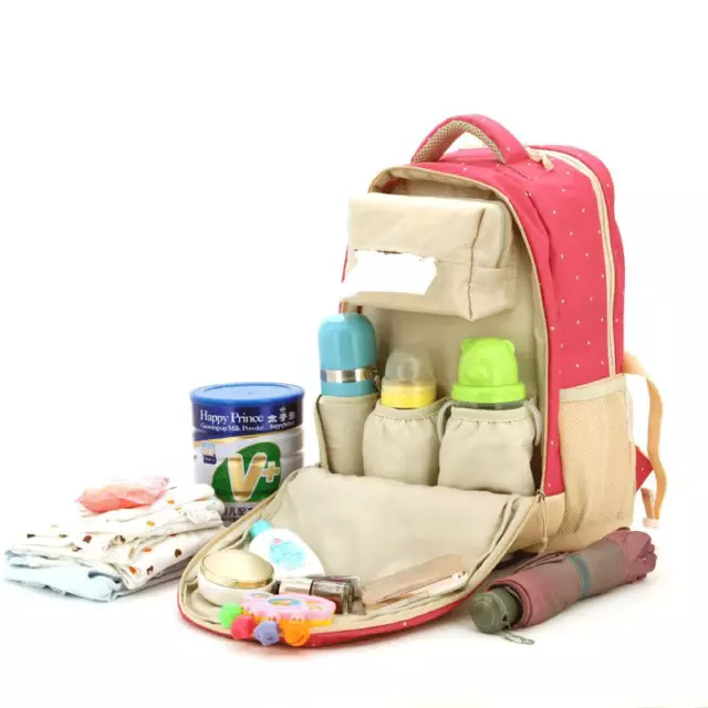 Waterproof Nappy Diaper Baby Mum Maternity Backpack Travel Bag Multi-Function uk 4