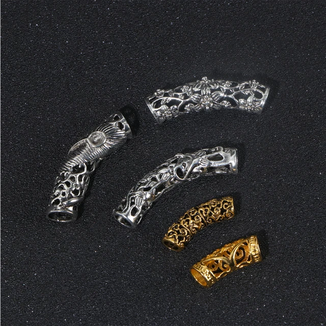 10 PCS Haare Nordischer Wikingerbart Geflochten Ringe Zöpfe Clips