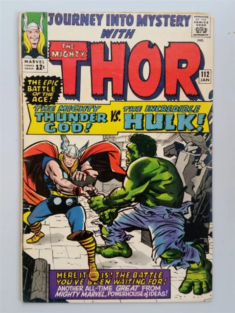 Thor Journey Into Mystery #112 Vg/Fn (5.0) January 1965 Marvel Comics **