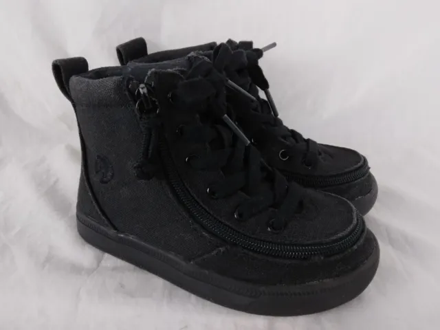 Billy Footwear Classic Lace High Top Sneaker Black Kids Toddler Boys Size 10