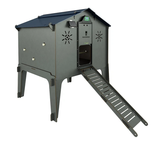 POLLY CLASSIC L Hühnerstall Für 6 Hühner – Mit 2 Nestern, Schublade & HPL-Laminat