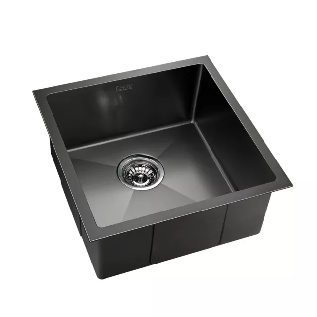 Cefito Stainless Steel Kitchen Sink Under/Topmount Sinks Laundry Bowl 510X450MM