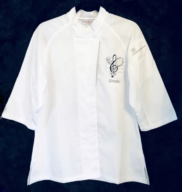 NWT Chef Works Lite Comfortable Breathable Cool Fabric Cook Uniform Top Size M