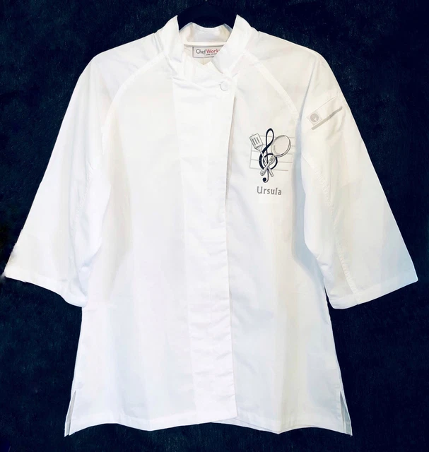NWT Chef Works Lite Comfortable Breathable Cool Fabric Cook Uniform Top Size M