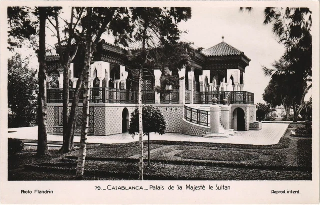 CPA AK CASABLANCA Palais de Sa Majesté le Sultan MAROC (23091)