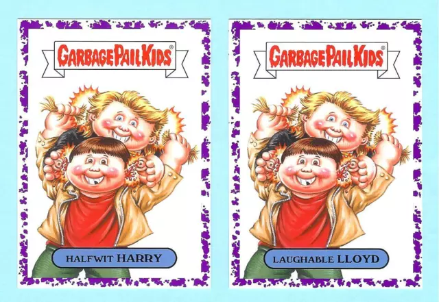 2019 Garbage Pail Kids We Hate 90'S Purple Plum Halfwit Harry - Laughable Lloyd