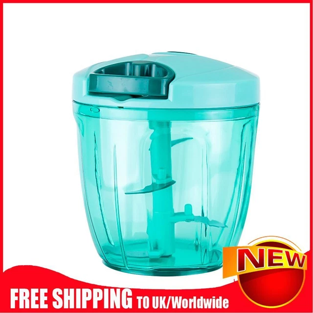 5 Blades Manual Food Vegetable Chopper Shredder Crusher Garlic Processor