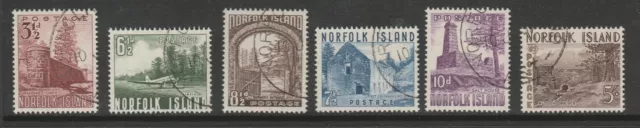 Norfolk Islands 1953 Complete set SG 13-18 Fine used.