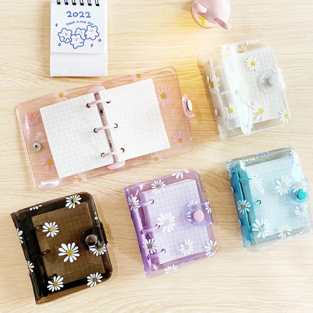 Mini 3 Hole Daisy Binder Note Planner Organizer Notebook Journal Diary Ring