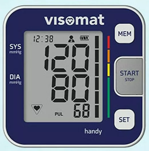 VISOMAT handy Handgelenk Blutdruckmessgerät Manschette 12,5-21,5cm PZN 06414470