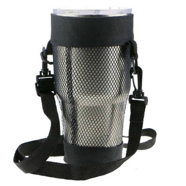 Portabicchieri borsa tazza portabottiglie acqua rete borsa portatile da viaggio