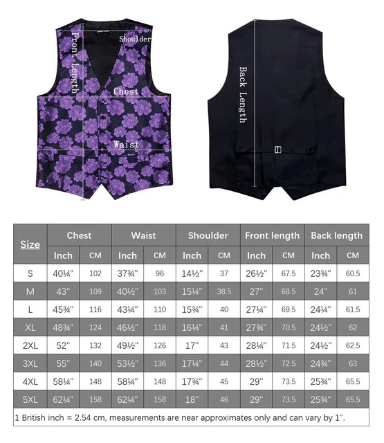 Mens Paisley Waistcoat Casual Wedding Vest Silk Tie Set Casual Formal Tops Suit 3