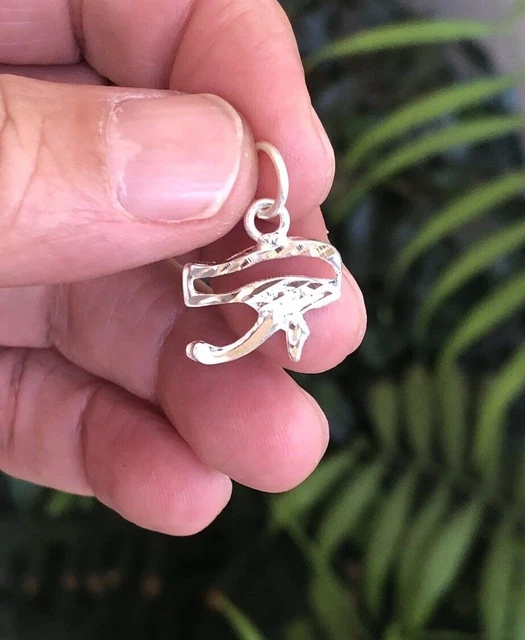 Beautiful Egyptian Solid Silver Eye of Horus, Hallmarked 800 Egypt silver