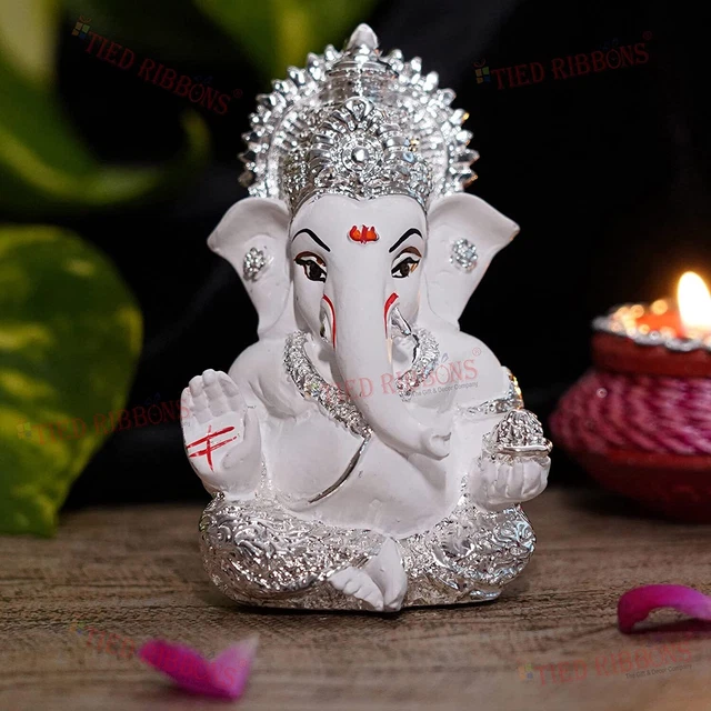 GANESH IDOL STATUE Ganesha Lord God Hindu Figurine Ganpati Home