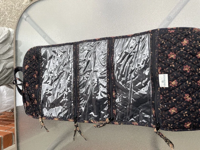 Vera Bradley Hanging Travel Organizer Toiletry Cosmetic Bag "black walnut" 3
