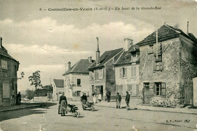 VEXIN CORMEILLES Top Grande Rue Wheelbarrow Transport Card