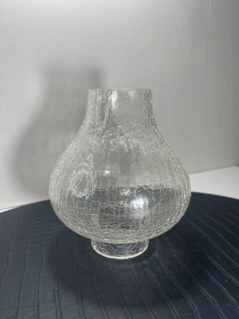 Globe De Suspension En Verre à Effet Granite - Occasion - Pour Lampe DIY
