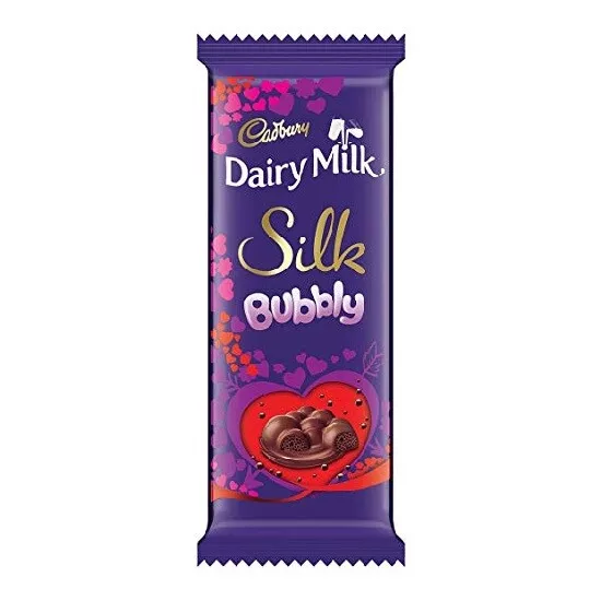 Cadbury Dairy Milk Soie Bulleux Chocolat Barres (50 G)