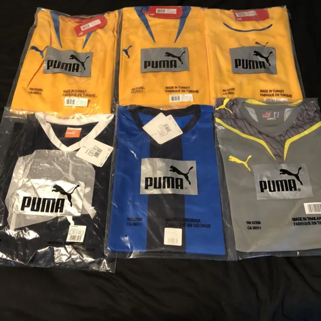 Puma Football Shirt Bundle 6 X Shirts Various Sizes Brand New With Tags