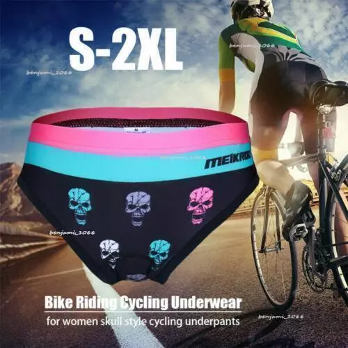 Women Ladies Bicycle Cycling Bike Underwear Gel 3D Padded Short Pants Shorts AU 3