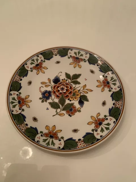 Delft Wandteller 139 Koninklijke Porceleyne Fles Floral Bunt 18 cm Sammelteller