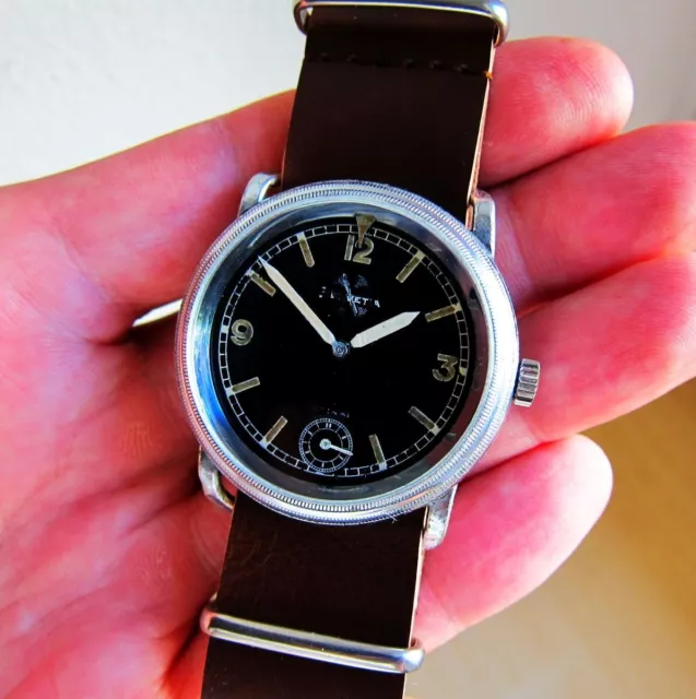 Collectible Rare Antique HELVETIA Pilot Aviator Wrist Watch - Working Condition