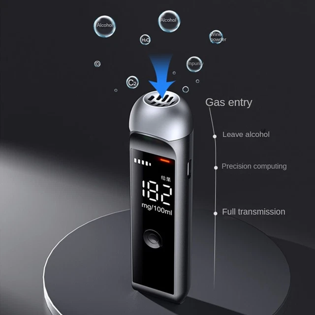 Etilometro Digitale RD900 – Tester Alcool Respiratorio Con Display LCD, Portatile