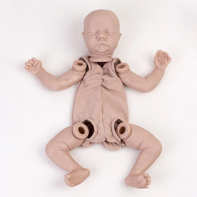20& REALISTIC REBORN Doll Kits Unpainted DIY Baby Mold Set Vinyl