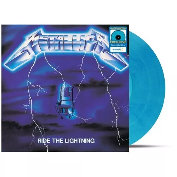 Metallica Ride The Lightning Electric Blue Vinyl Walmart Usa Exclusive Lp Sealed