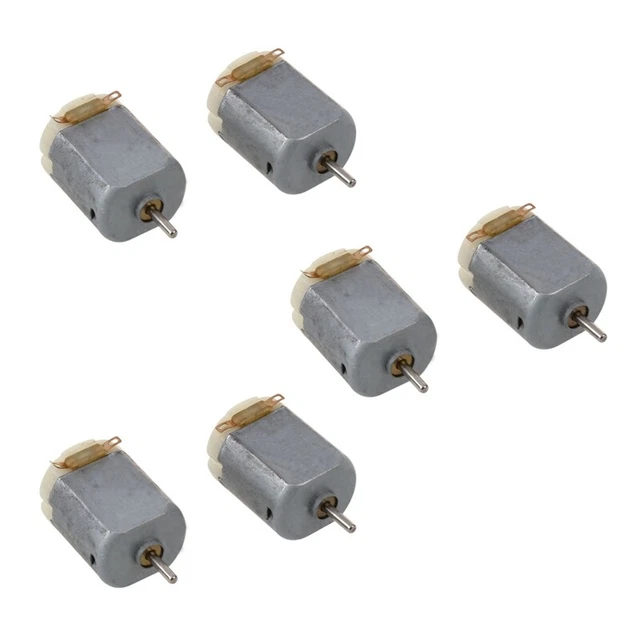 6pcs 2 Pin Magnetic Motor 19000 RPM DC 3-6V for RC Model Airplane W8J8