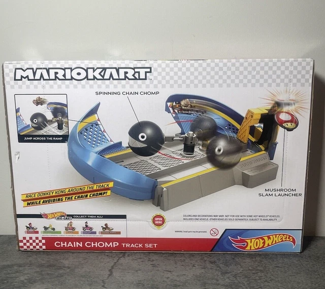 HOT WHEELS MARIO Kart Chain Chomp Track Set Donkey Kong Standard Kart