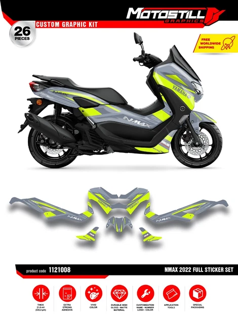 YAMAHA NMAX 125CC-155CC (2021-2022) GRAPHIC STICKER DECAL KIT £141.72 ...
