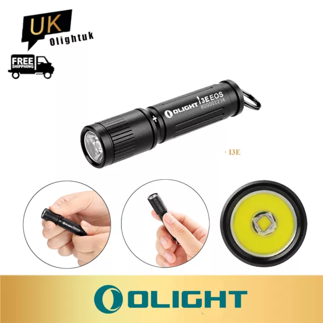 Olight i3E EOS Key Ring LED Torch Flashlight Portable Mini Keychain Flashlights