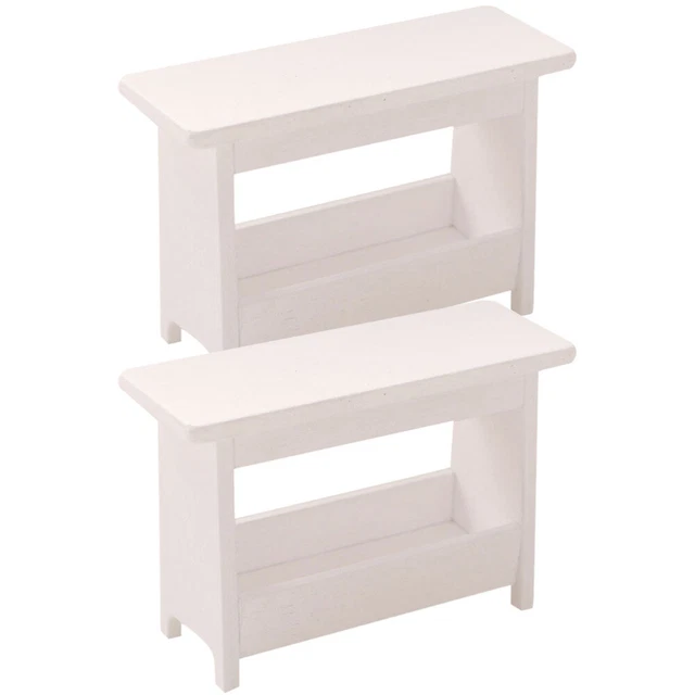 2 pz scrivanie in miniatura piccoli mobili per la casa mini house impiallacciatura scrivania S