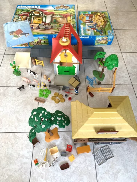 Lot Playmobil à compléter: La Ferme 4490 / Centre de soins 4826