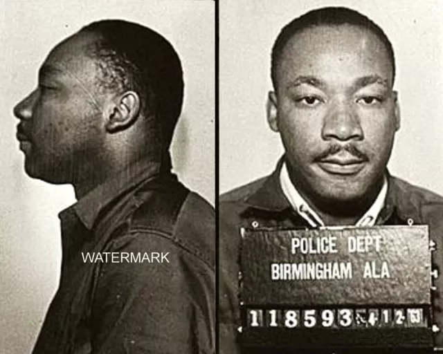 Martin Luther King Jr. MLK Mugshot Civil Rights Mug Shot 8 x 10 Photo Picture