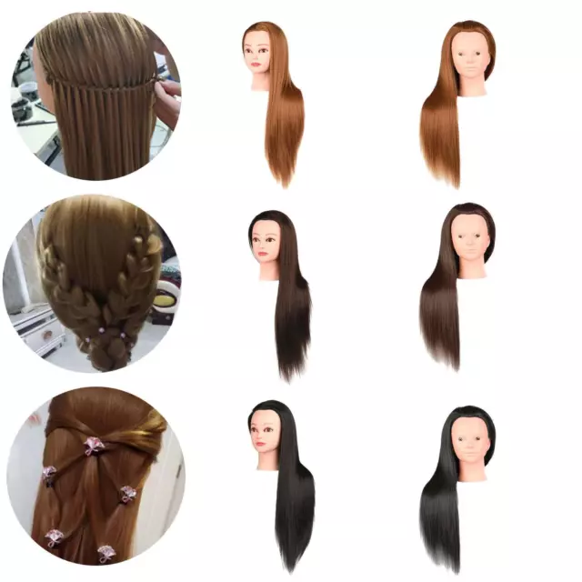 Hair Training Head Mannequin Manikin Head for Cutting Hair Stylist Braid