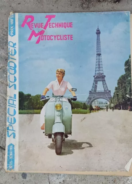 RTM revue technique motocycliste moto 115 mai 1956 lambretta 56 tessy twn manurh