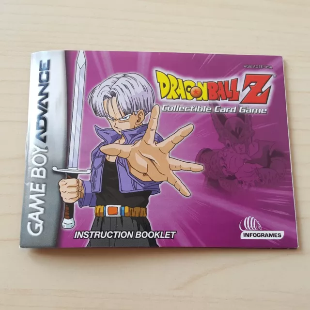 Anleitung Dragonball Z Collectible Card Game Booklet Nintendo Gameboy Advance