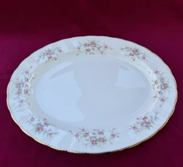 Vintage Paragon China VICTORIANA ROSE Large Oval Serving Platter 16" x 12"