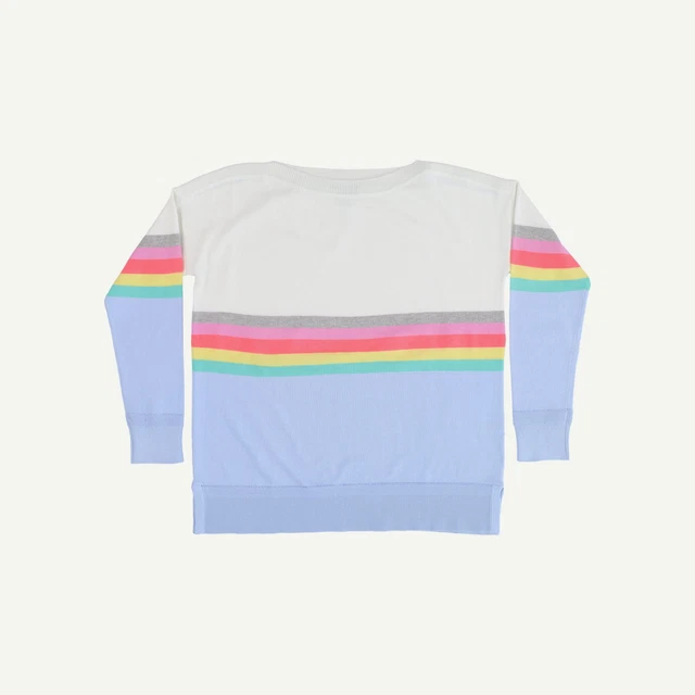 Joules Womens Multi Coloured Cotton blend Striped Long sleeved Jumper 34" 10