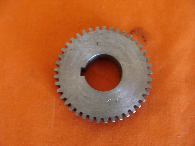 NOS UNKNOWN MFG. CHANGE GEAR & SPUR GEAR 41 T 13/16" id 2.145" od 20DP 20PA