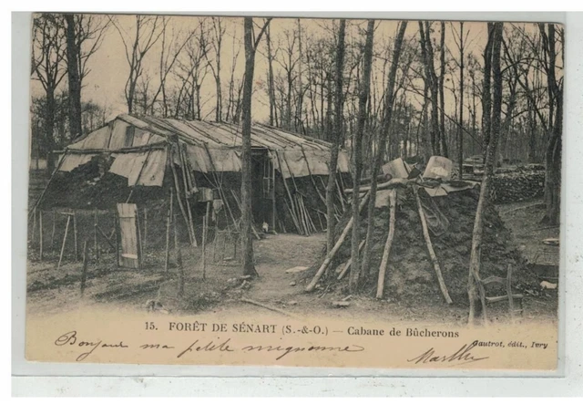 91 Senart #15746 Foret Cabane De Bucherons Nâ° 15