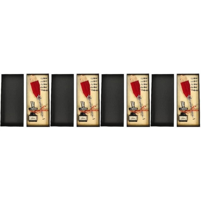 4 juegos Vintage Quill Pluma Pluma Kit de escritura Pluma Praxis Pluma Pluma Pluma Pluma Pluma Pluma Praxis Pluma Pluma Pluma Pluma Pluma Pluma Pluma