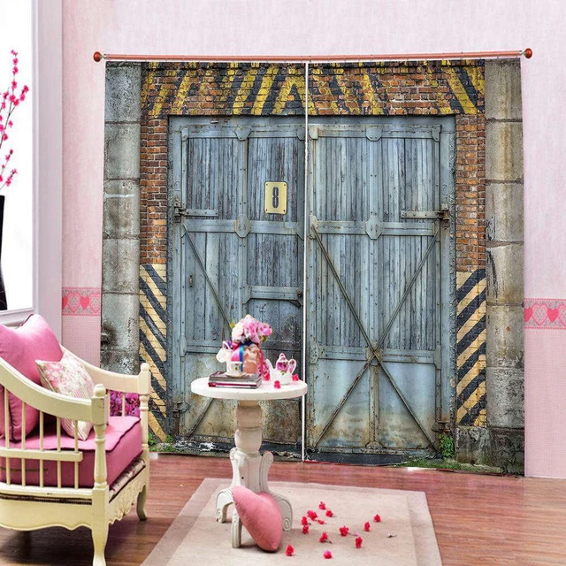 Number Eight Pawn Shop 3D Curtain Blockout Photo Printing Curtains Drape Fabric
