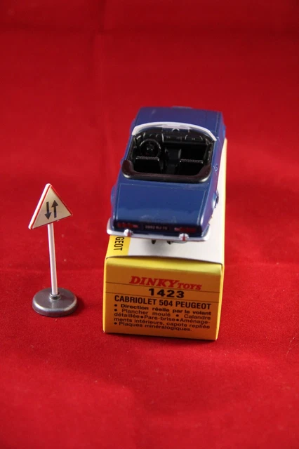 DINKY TOYS / ATLAS  ref. 1423 CABRIOLET 504 PEUGEOT   PORT GRATUIT 3