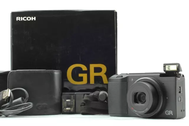 SH:2294 [N MINT Box] Ricoh GR II 16.2MP Black Compact Digital Camera from JAPAN