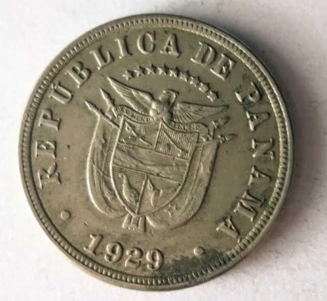 1929 PANAMA 5 CENTESIMOS - Excellent Coin Latin America Bin #5