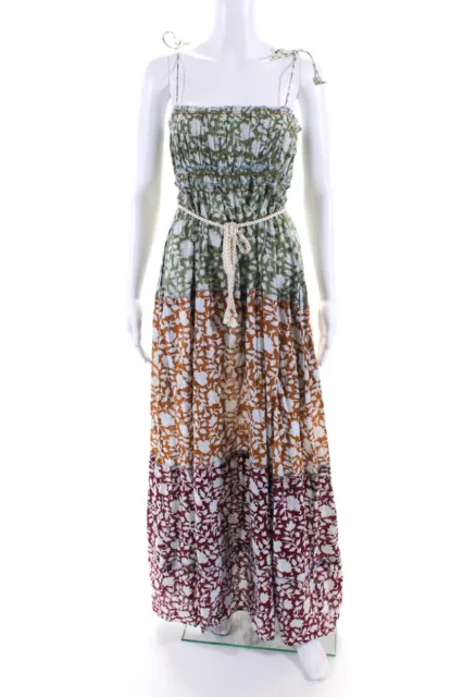 Hannah Womens Floral Print Sun Dress Multi Colored Cotton Size One Size