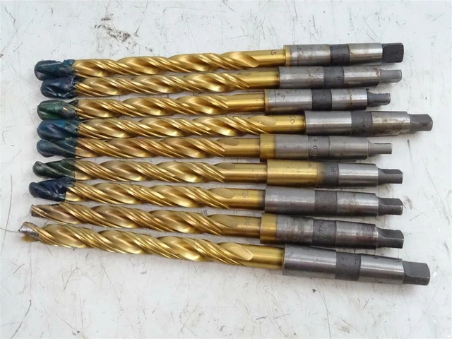(9) Melcut  Tin Coated Step Drill Bit, Morse Shank , HP-00103